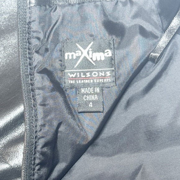 Black Leather Mini Skirt Maxima Wilsons Womens 4 Whimsigoth Grunge Y2K Punk 90s - Picture 4 of 8